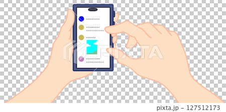 SNSを見る手 SNSを見る手 127512173