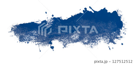blue watercolor background. Artistic hand paint. Isolated on transparent background. 127512512