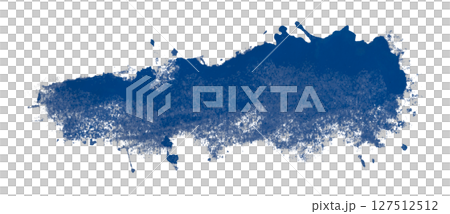 blue watercolor background. Artistic hand paint. Isolated on transparent background. 127512512