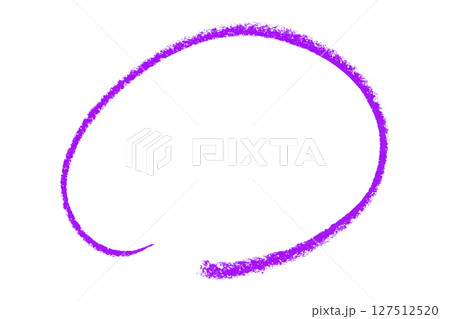 Purple pencil highlight circle mark isolated on transparent background 127512520