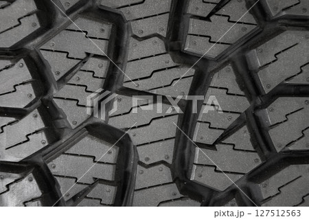 Car tire background, Tyre texture closeup background. 127512563