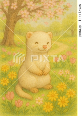 可愛い動物 かわいい動物 春 127512580