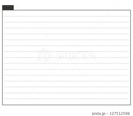 ノート風のコピースペース 127512598