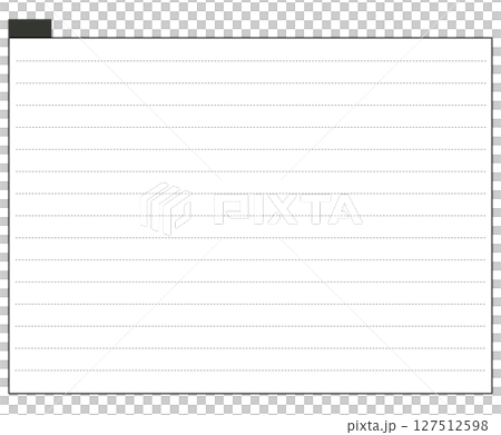 ノート風のコピースペース 127512598