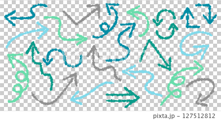 Handwritten arrow icon set 127512812