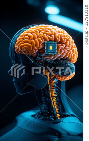 【AI生成】BCI（Brain-Computer Interface）脳内チップ 127513310