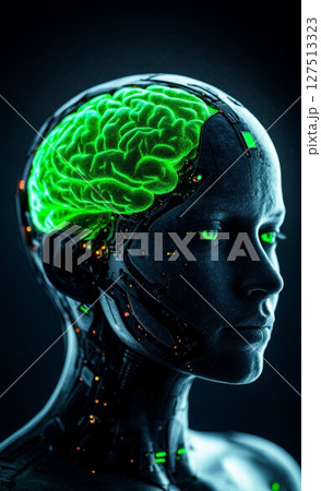 【AI生成】BCI（Brain-Computer Interface）脳内チップ 127513323
