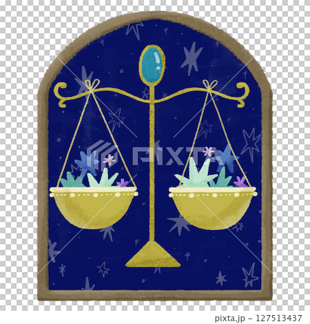 Libra - Cute hand-drawn illustrations of the twelve zodiac signs Libra - Cute hand-drawn illustrations of the twelve zodiac signs 127513437
