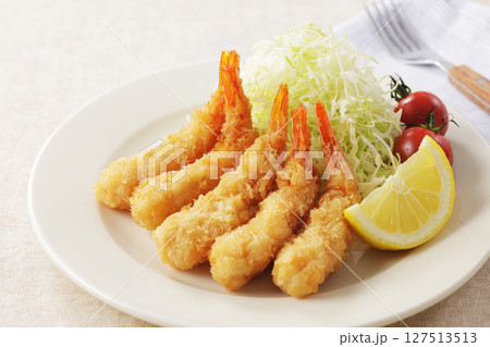 カラッと揚がったエビフライ カラッと揚がったエビフライ 127513513
