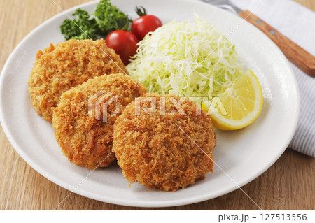 美味しそうなメンチカツ 美味しそうなメンチカツ 127513556