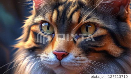 凛々しい猫 127513710