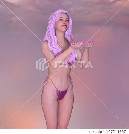 ビキニ姿の女性 127513867