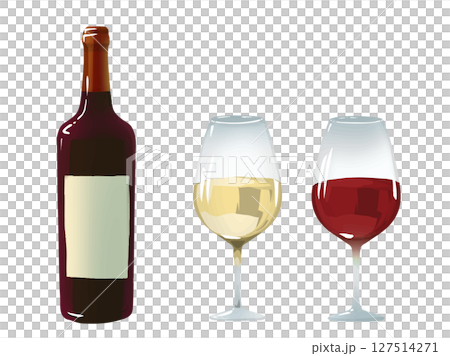 酒瓶和酒杯 酒瓶和酒杯 127514271