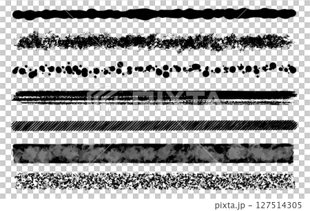 Brush and ink brush line set 127514305