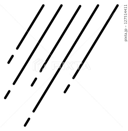 抽象化されたシンプルな雨のイラスト 127514411