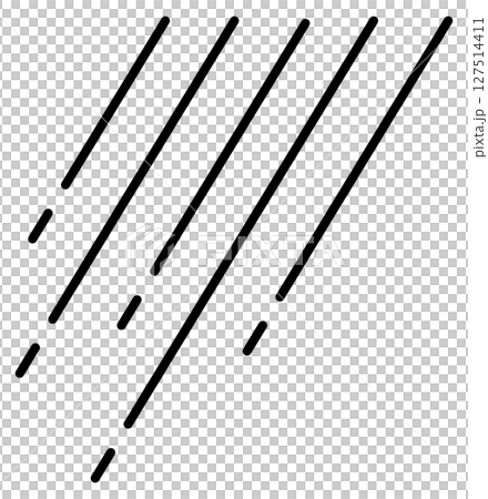抽象化されたシンプルな雨のイラスト 127514411