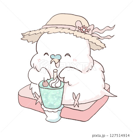 夏休みのセキセイインコ 夏休みのセキセイインコ 127514914