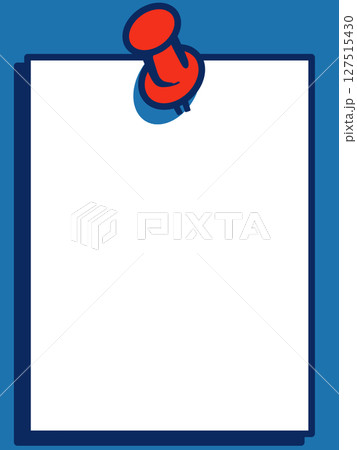 メモ用紙風のコピースペース「AI生成画像」 127515430