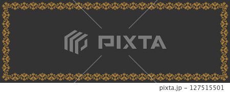 Decorative rectangular frame. Template for decoration, decoration and design, postcards, photos, social networks Decorative rectangular frame. Template for decoration, decoration and design, postcards, photos, social networks 127515501