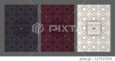 A luxurious pattern. A set of spectacular patterns for covers, prints, interior design, packaging, premium funds and creative ideas A luxurious pattern. A set of spectacular patterns for covers, prints, interior design, packaging, premium funds and creative ideas 127515503