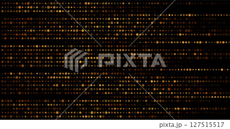 Shiny golden halftone dots abstract sparkling mosaic background 127515517
