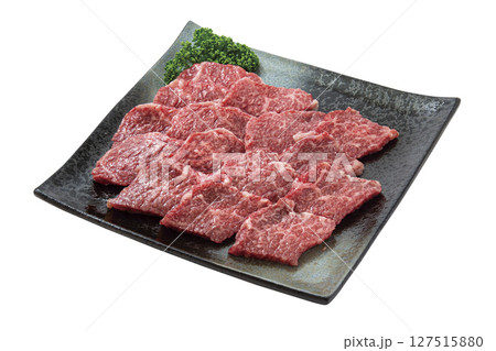 和牛肩ロース焼肉用_04(切抜きパス付き) 和牛肩ロース焼肉用_04(切抜きパス付き) 127515880