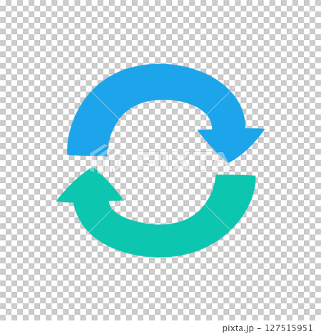Simple icon of circular arrows, color 127515951