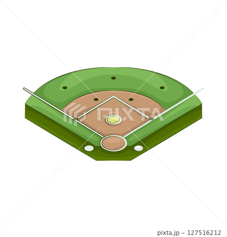 Illustration of Baseball field Illustration of Baseball field 127516212