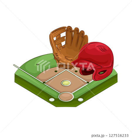 Illustration of Baseball field 127516233