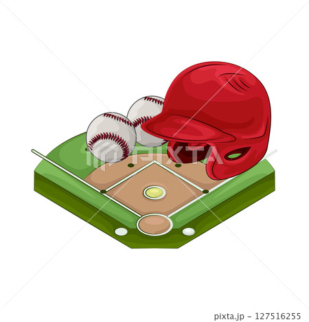 Illustration of Baseball field  127516255