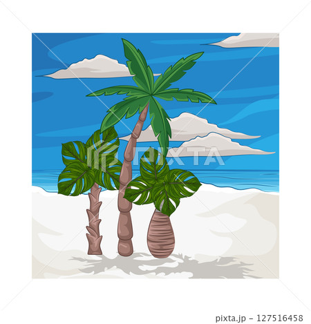 Illustration of Palm Tree 127516458
