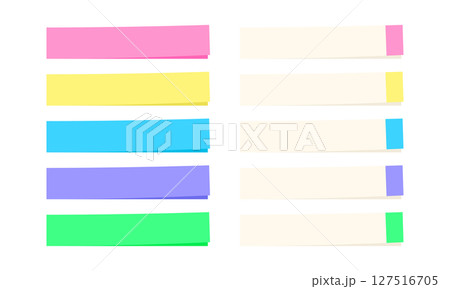 ポップなかわいい付箋メモセット ポップなかわいい付箋メモセット 127516705