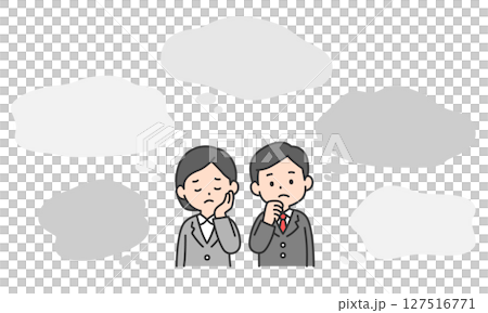 Do you have any of these problems? Character speech bubble set 127516771