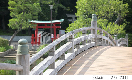 洗足池公園の池月橋 127517311