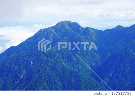 野口五郎岳山頂からの唐沢岳 野口五郎岳山頂からの唐沢岳 127517785