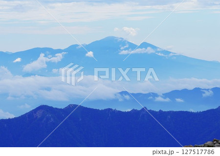 野口五郎岳山頂からの浅間山 127517786