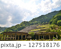 兵庫県朝来市にある神子畑選鉱場跡です。東洋一の生産高を誇った建造物が遺跡のように残っています 127518176