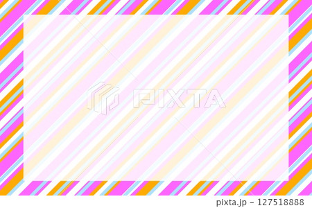 縞模様 フレーム ホワイトスペース ストライプ ピンク キュート 縞模様 フレーム ホワイトスペース ストライプ ピンク キュート 127518888