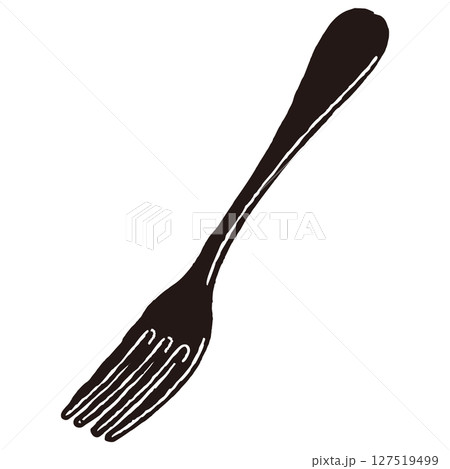フォーク　食器　イラスト 127519499