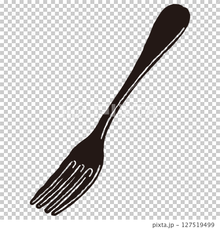 フォーク　食器　イラスト 127519499