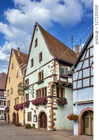 Street in Eguisheim, Alsace, France Street in Eguisheim, Alsace, France 127520380