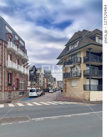 Street in Villers-sur-Mer, France 127520464