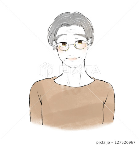 壮年男性のイラストアイコン 壮年男性のイラストアイコン 127520967