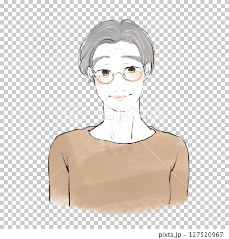 壮年男性のイラストアイコン 壮年男性のイラストアイコン 127520967