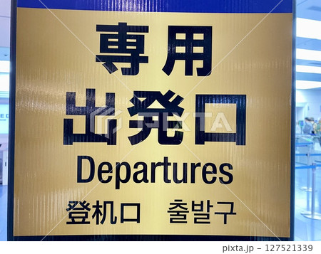 標識・看板「専用 出発口」　 127521339