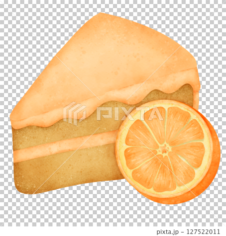 slice of orange cake slice of orange cake 127522011
