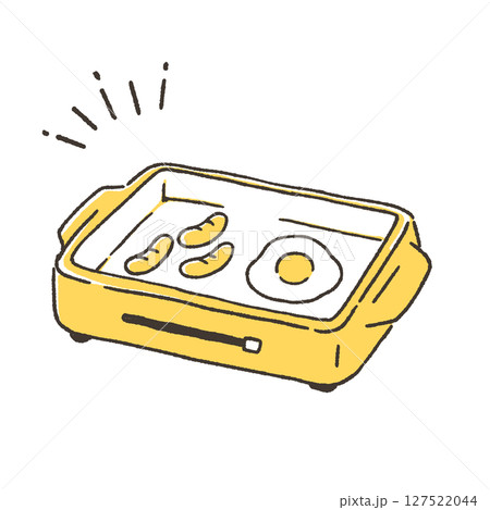 ホットプレートのイラスト 127522044