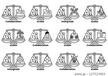 The scales are black and white 127523003