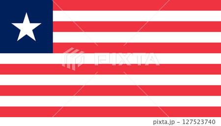 Flag of Liberia, national symbol Flag of Liberia, national symbol 127523740