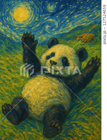 寝るパンダ 寝るパンダ 127524659